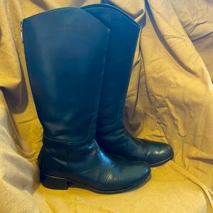 Taryn Rose Quincy Riding Boot Black Sz 41